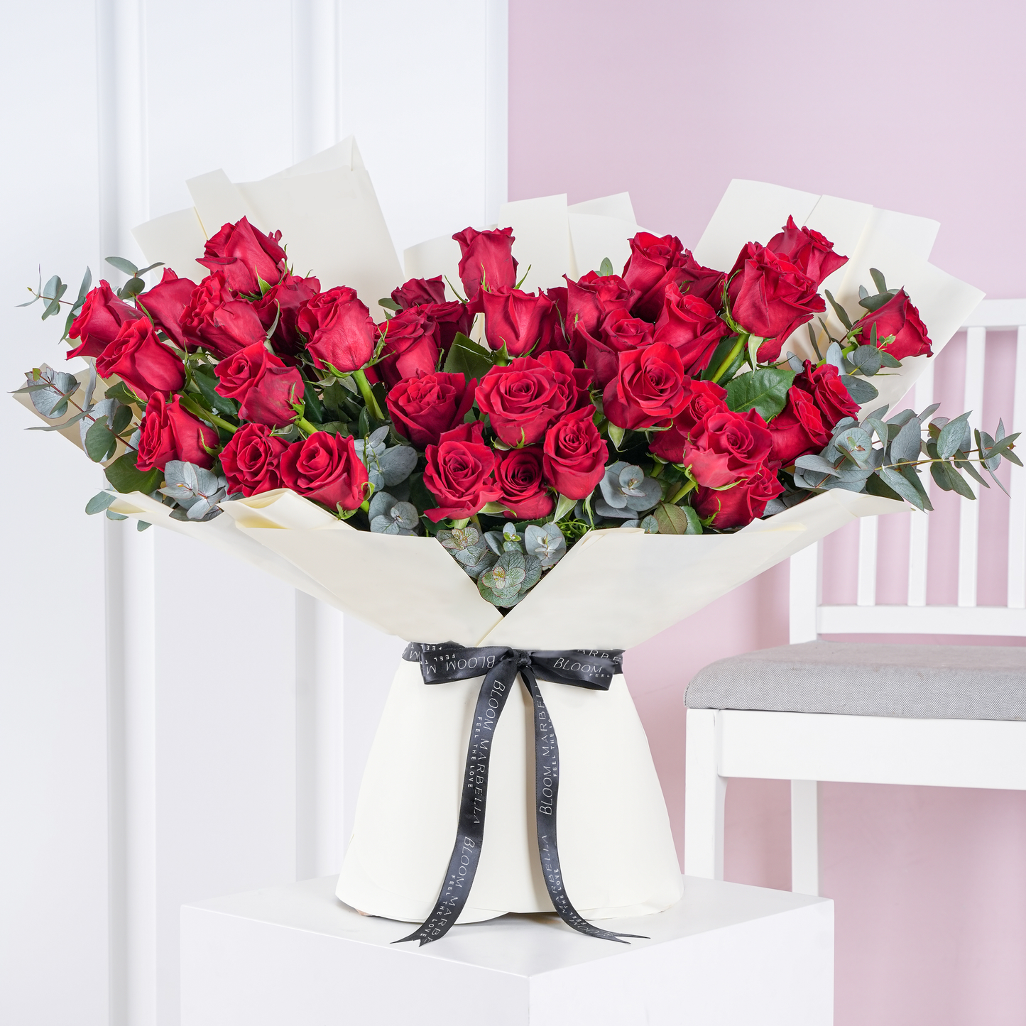 50 roses rouges
