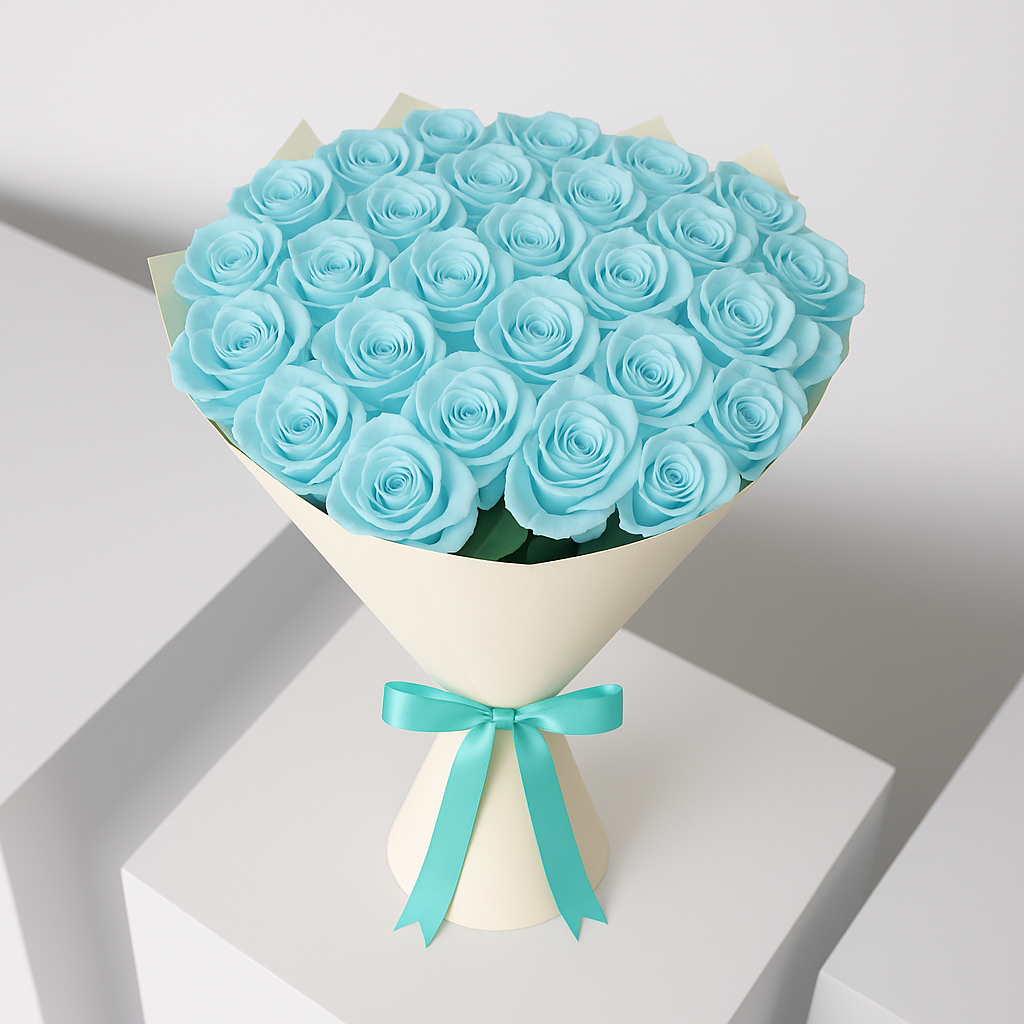 50 Tiffany Blue Roses