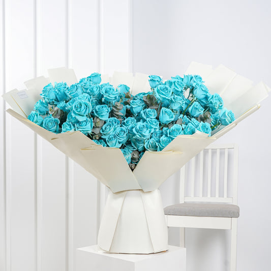 50 Tiffany Blue Roses