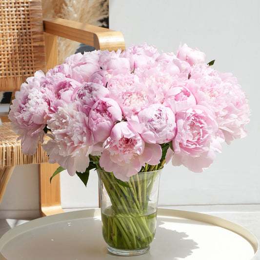 Pink Peonies Vase