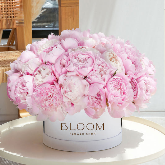 Pink Peonies Hatbox