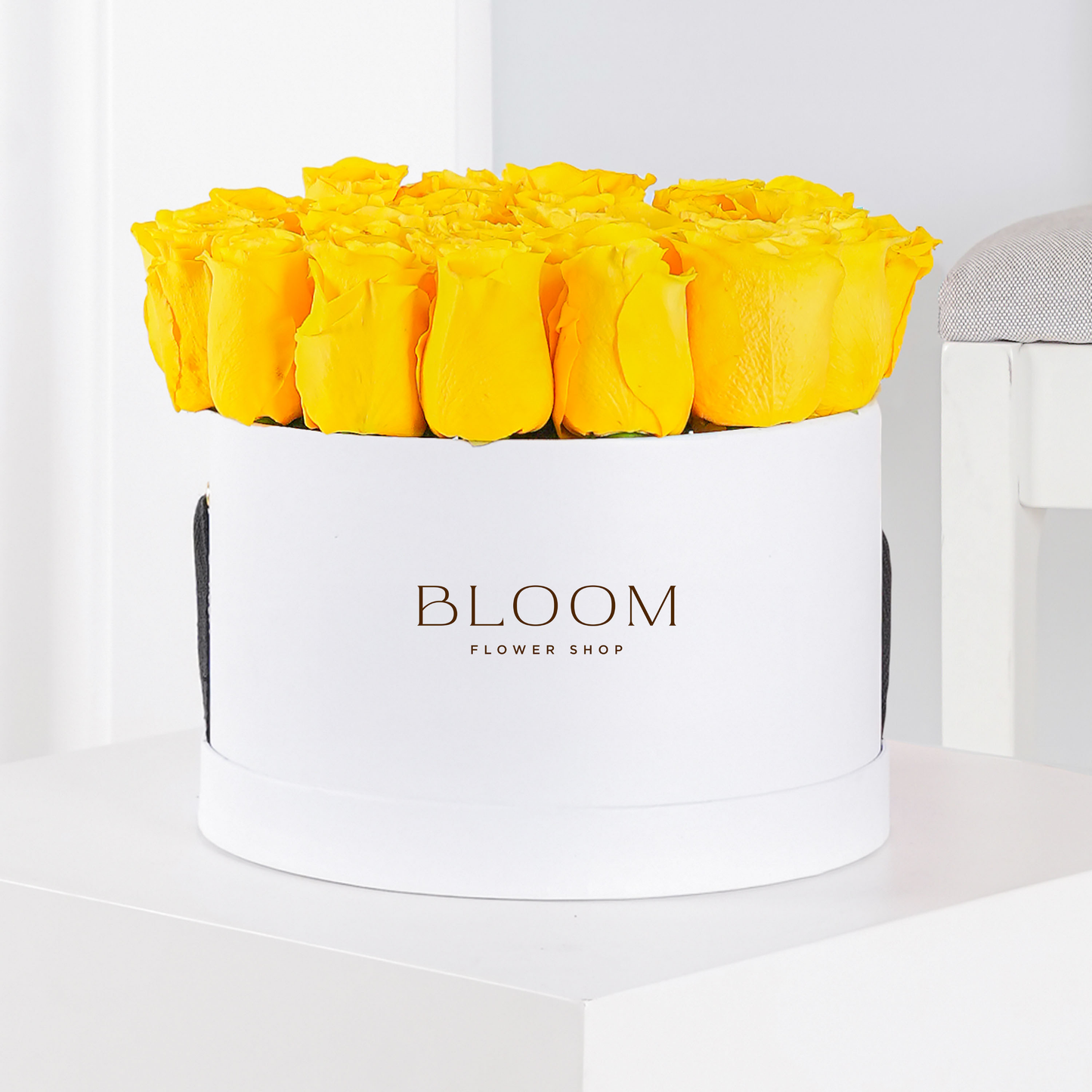 Yellow Roses Hatbox