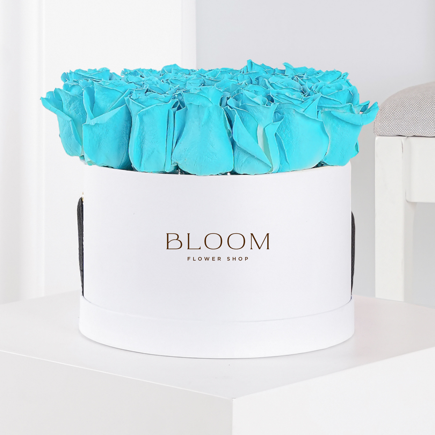 Blue Rose Hatbox