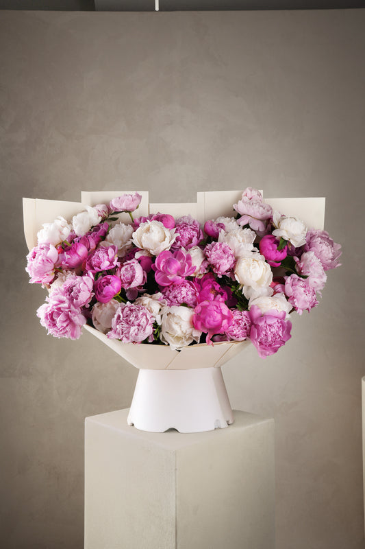 50 Mixed Peony Hand Tied