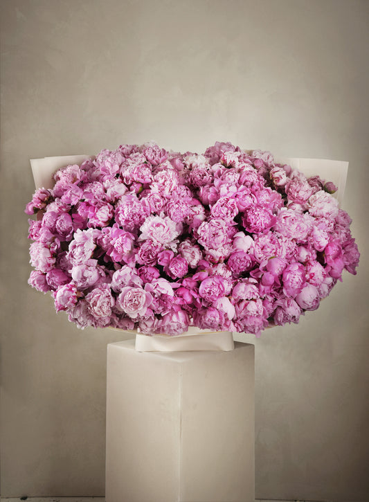 200 Pink Peony Handtied Bouquet